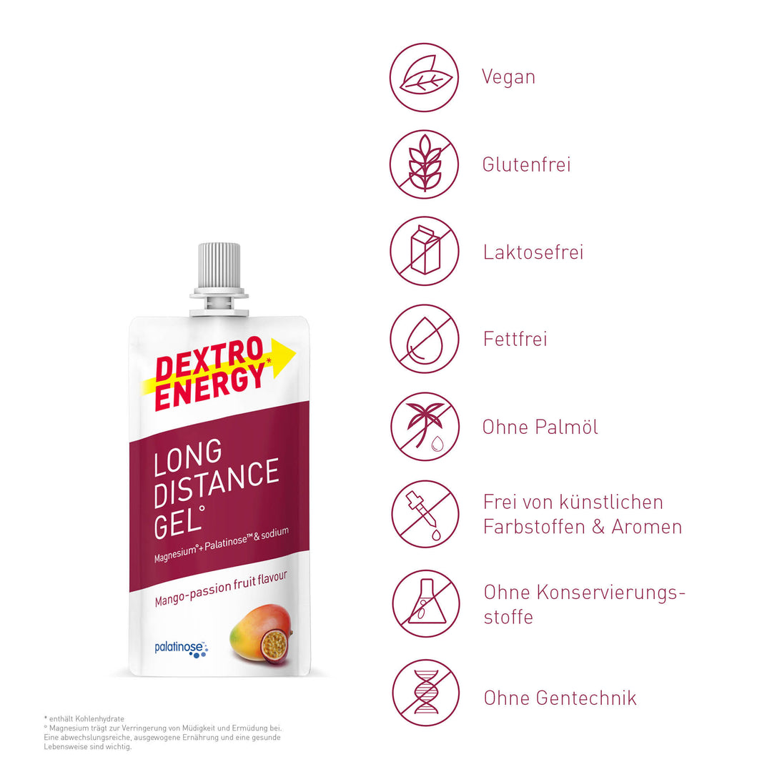 Dextro Energy* Long Distance Gel° Mango Passion: Energiegel