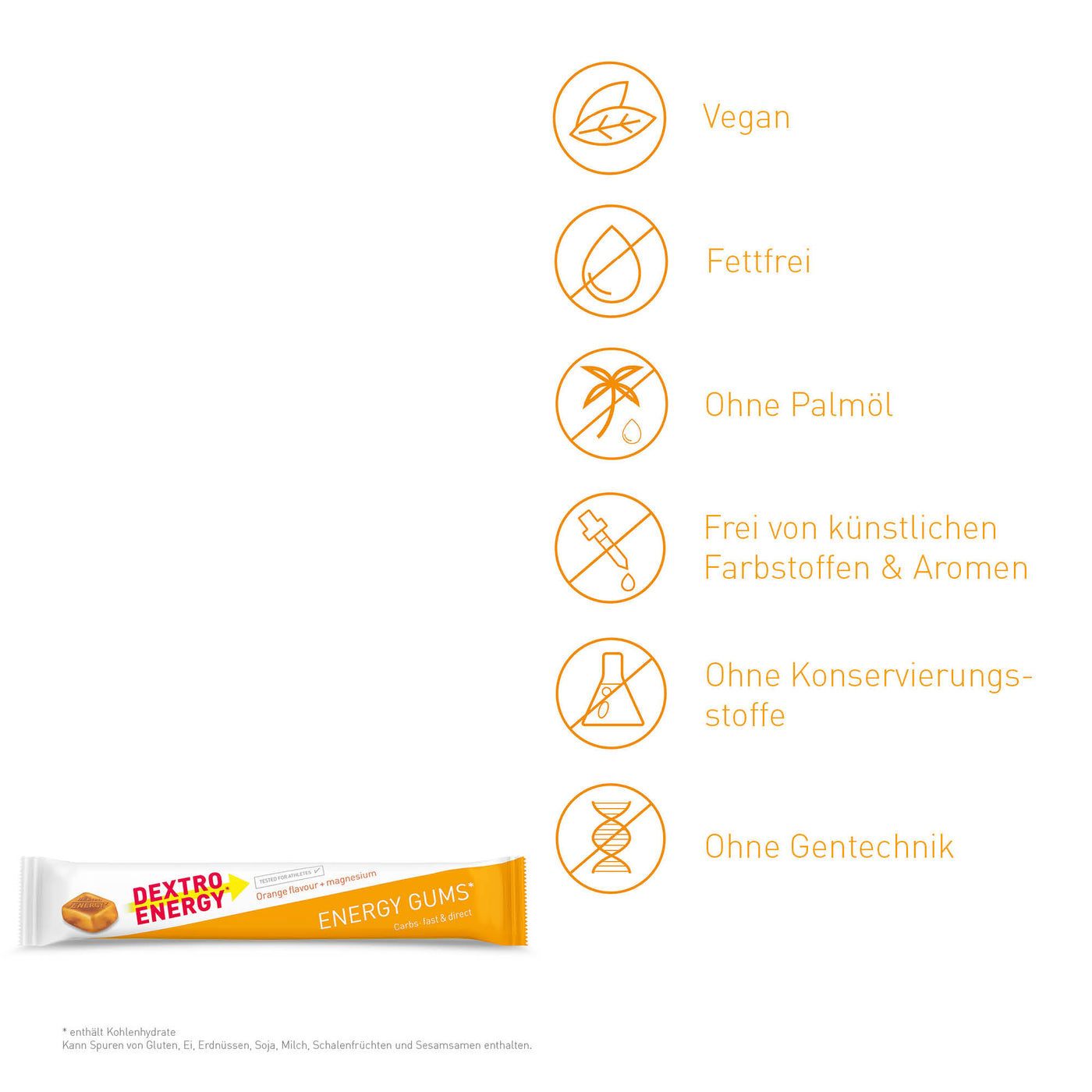 Energy Gums* Orange + Magnesium